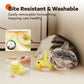 Potaroma Cat Toys Rechargeable Flapping Duck with SilverVine Catnip, Lifelike Quack Chirping, Touch Activated Kitten Kicker Plush Interactive Exercise Toys for All Breeds