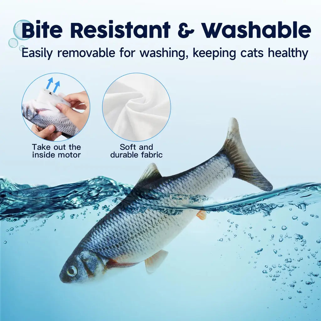 Wiggling Fish Cat Toy with Catnip - Floppy Kicker