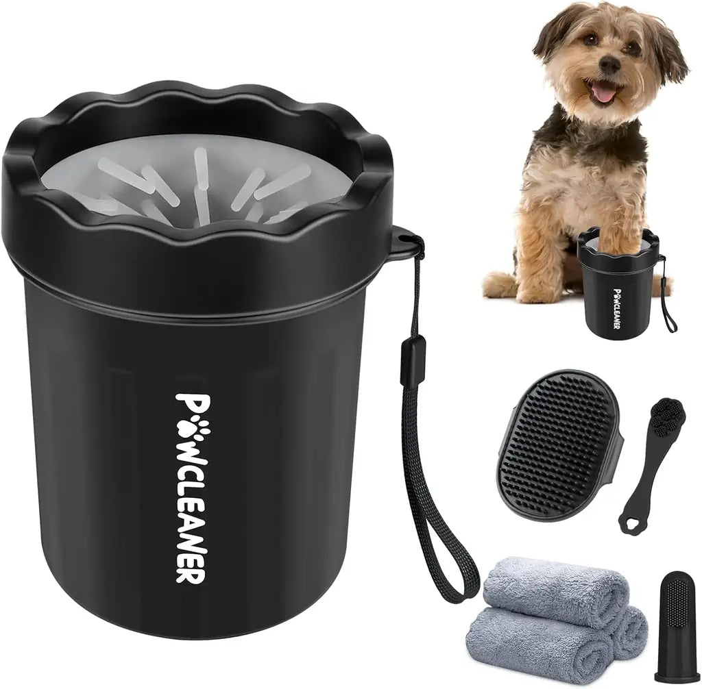 Comotech 7-in-1 Dog Paw Cleaner Cup Kit – Silicone Paw Washer for Dogs & Cats