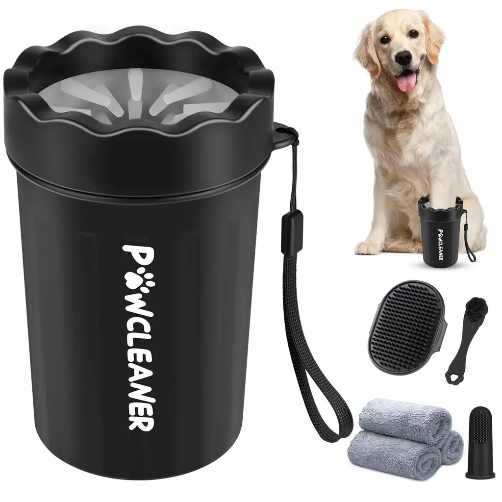 Comotech 7-in-1 Dog Paw Cleaner Cup Kit – Silicone Paw Washer for Dogs & Cats