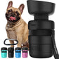 Lesotc Portable Dog Water Bottle with Bowl – 18oz / 28oz / 77oz Leak-Proof Dispenser for Dogs