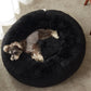 Western Home Calming Soft Round Dog & Cat Bed | Faux Fur Anti-Anxiety Cuddler