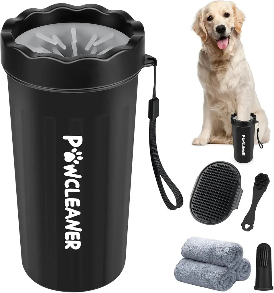 Comotech 7-in-1 Dog Paw Cleaner Cup Kit – Silicone Paw Washer for Dogs & Cats