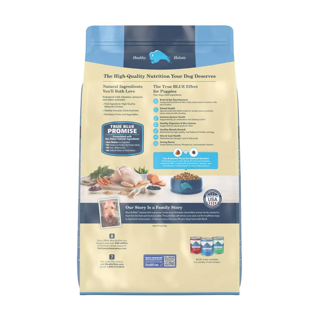 Blue Buffalo Life Protection Formula Puppy Dry Dog Food | Chicken & Brown Rice | DHA, ARA & Natural Ingredients | 5 lb, 15 lb, 30 lb & 34 lb
