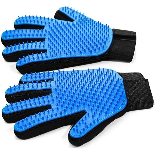 Deshedding Grooming Gloves for Dogs Cats - 2-Pack Mitt