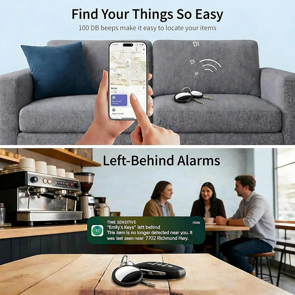 Apple Find My Pet Tracker 2 Pack – MFi Certified Bluetooth Tag for iPhone