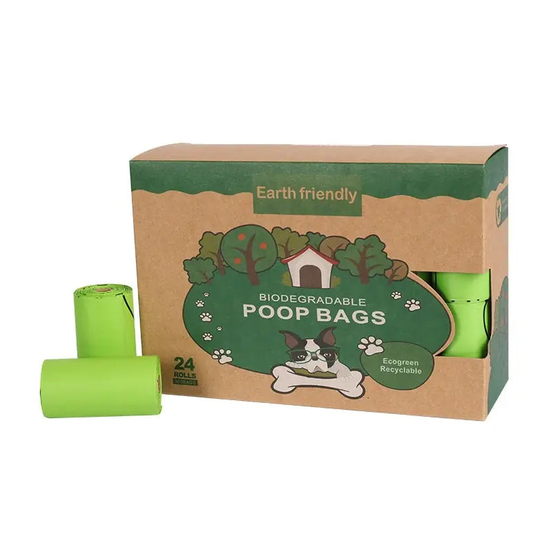 Eco-Friendly Dog Poop Bags – Corn Starch Biodegradable & PLA Compostable Pet Waste Bags (Leak-Proof)
