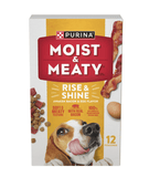 Purina Moist & Meaty Dog Food – Real Bacon & Egg Flavor, 6-Pack (12 oz Pouches)