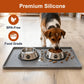 Pet Kitchen Mat & Dog Food Mat - ukeetap Extra Thick Silicone Waterproof Raised Edge BPA Free