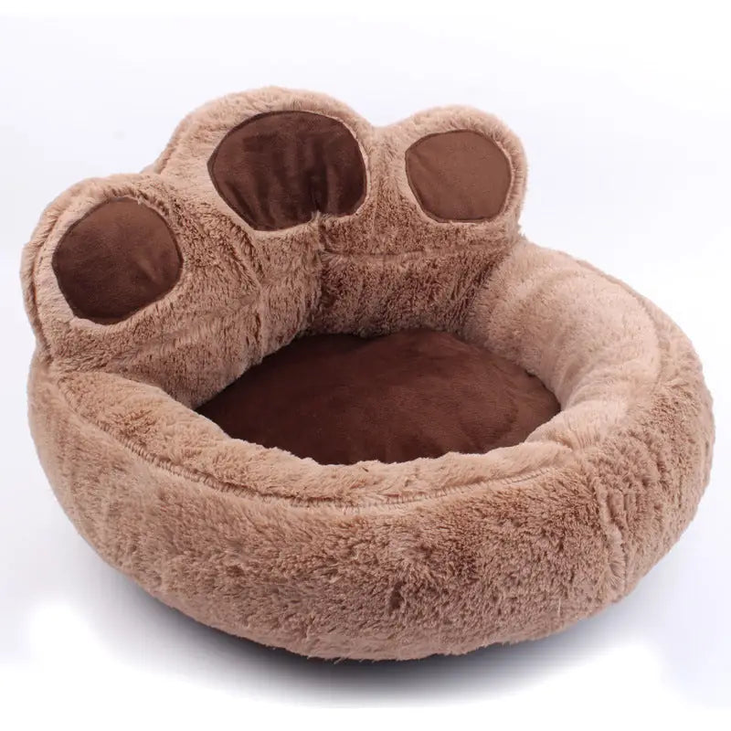 Cozy Bear Paw Pet Bed & Blanket Set