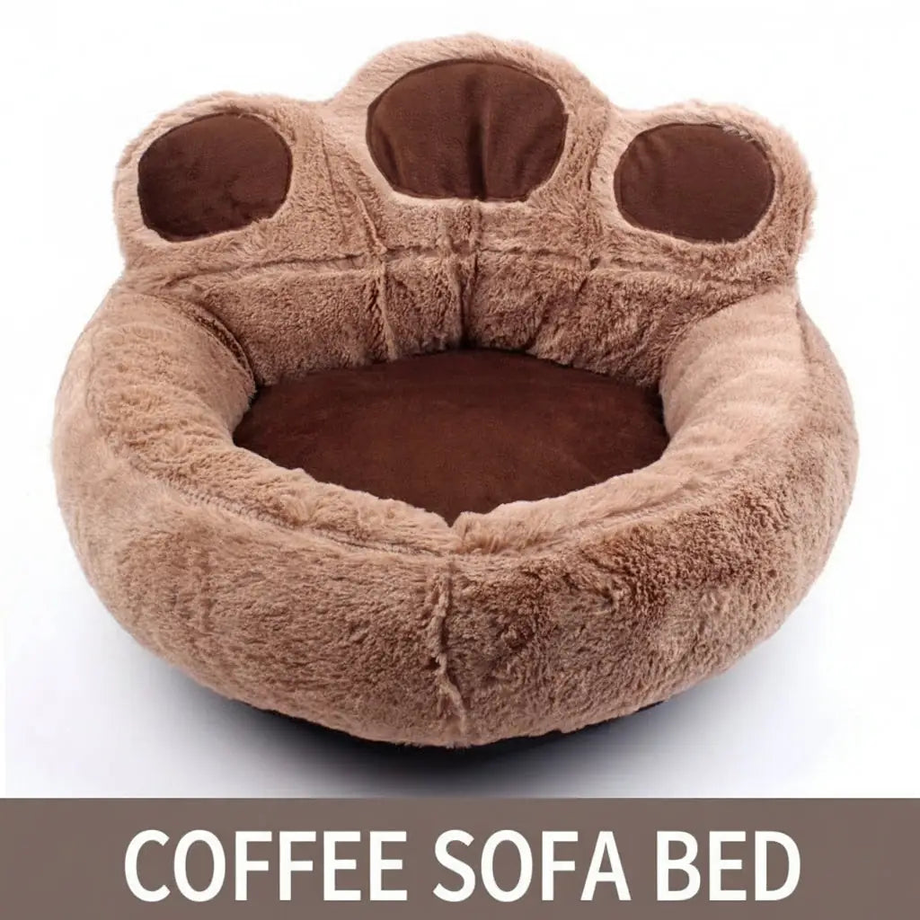Cozy Bear Paw Pet Bed & Blanket Set