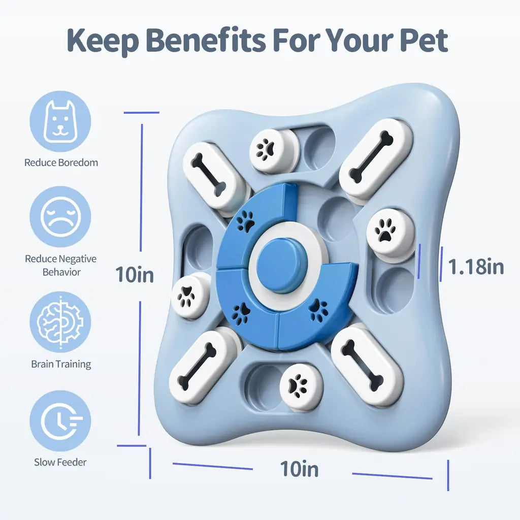 Interactive Dog Toy – Sound-Activated Slow Feeder & Treat Dispenser