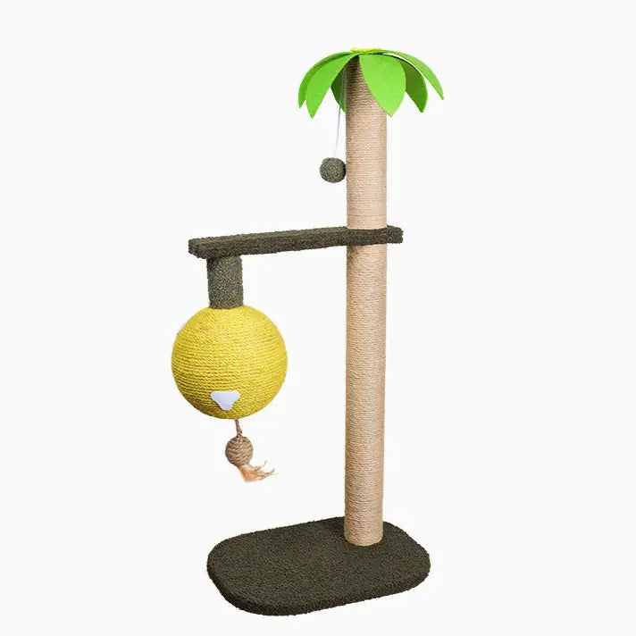 Sisal Coconut Tree Cat Toy – Scratching Post & Climbing Frame