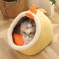 Semi-Enclosed Cat Litter House – Removable, Washable & Cozy Cat Bed