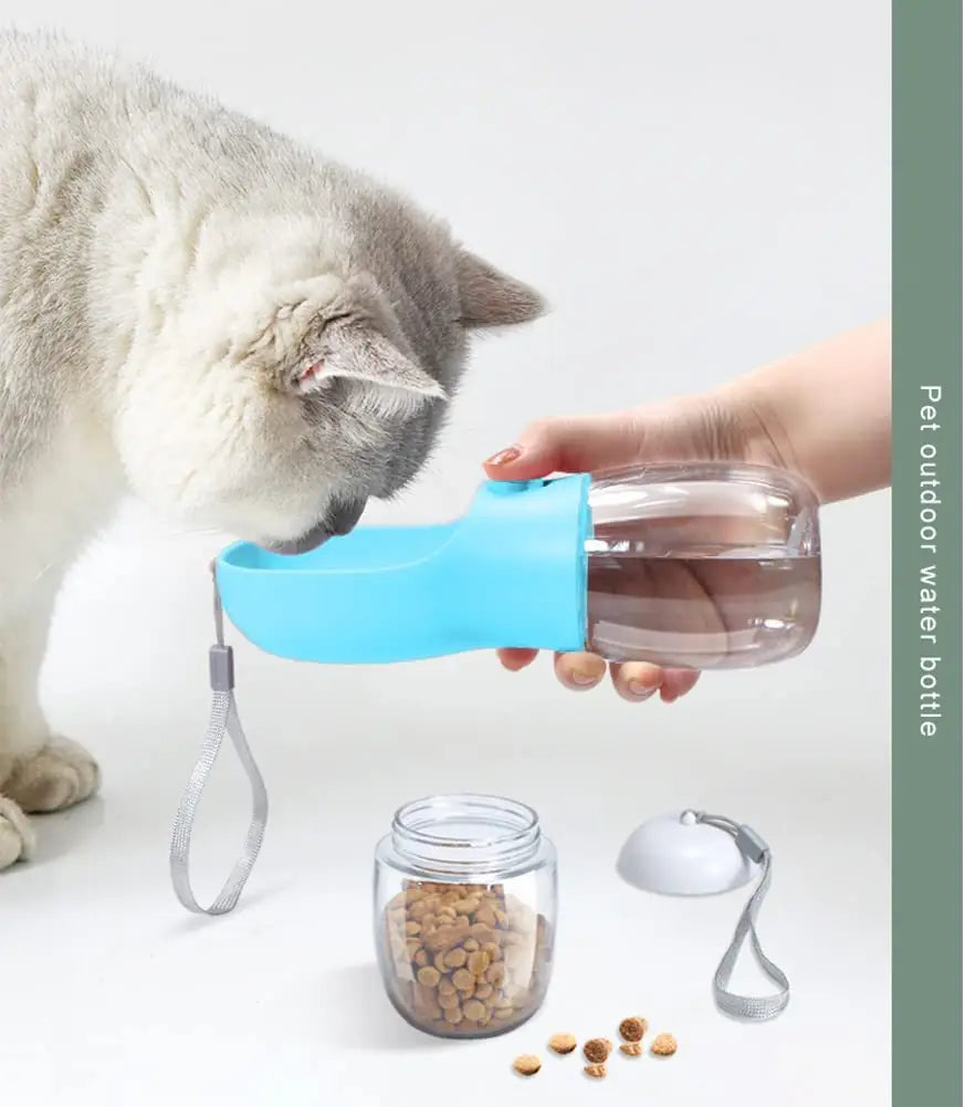 2-in-1 Pet Water Feeder – Portable Food & Water Bottle for Pets