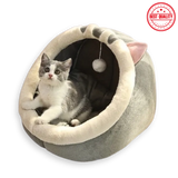 Semi-Enclosed Cat Litter House – Removable, Washable & Cozy Cat Bed