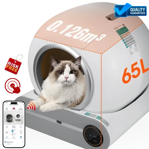 TAKOYI Smart Automatic Litter Box – App-Controlled Self Cleaning Robot with Odor Removal & Radar Sensors (2025)