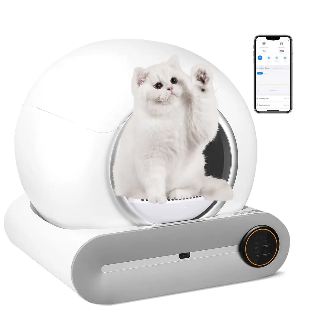 TAKOYI Smart Automatic Litter Box – App-Controlled Self Cleaning Robot with Odor Removal & Radar Sensors (2025)