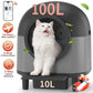 OMCPET Self-Cleaning Cat Litter Box (100L) – Automatic Large Robot for Multiple Cats (2025, Black)