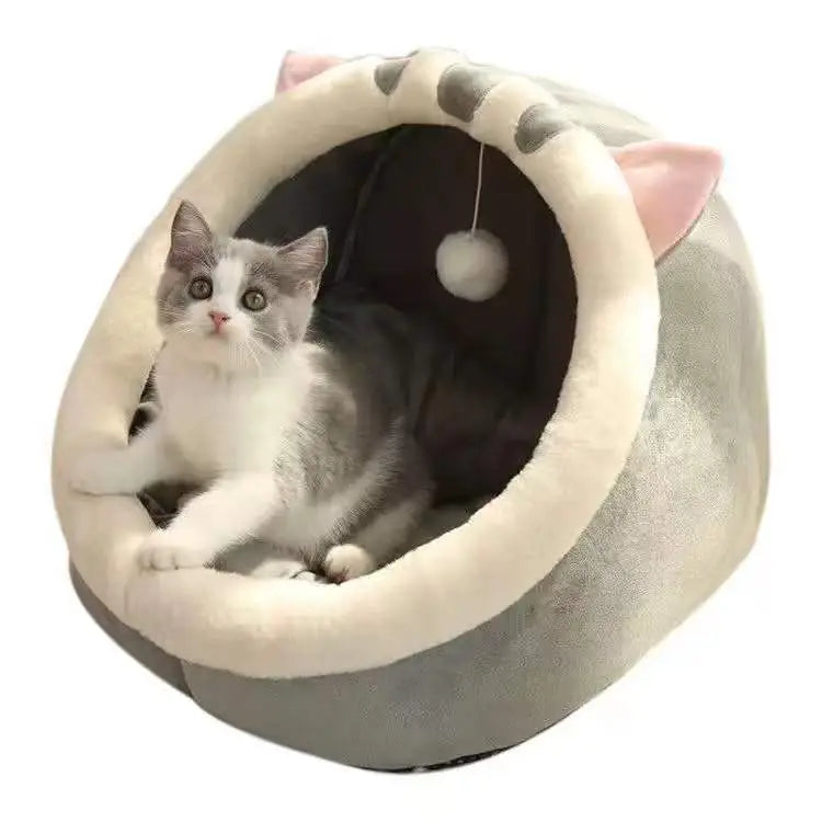 The Cozy Pod - Semi-Enclosed Cat Bed