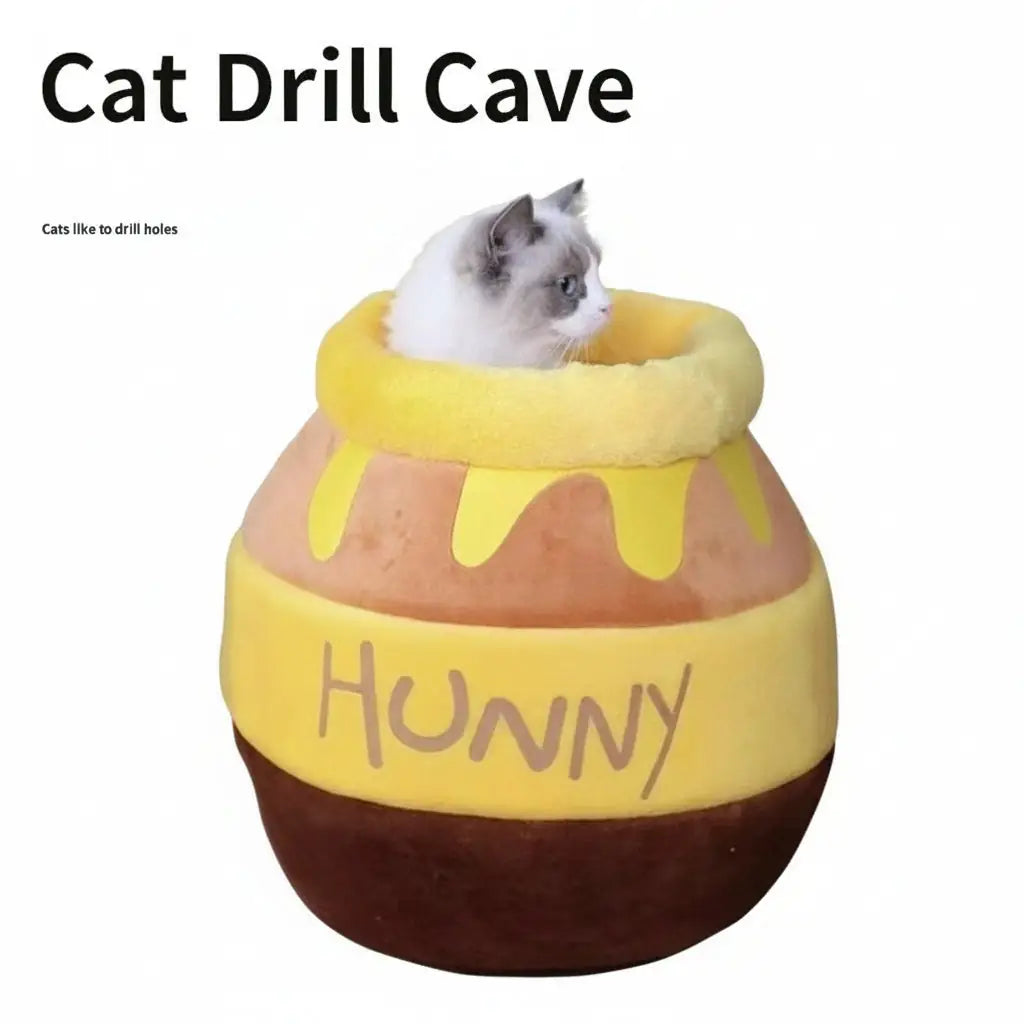 Cozy Critter Bed - All-Season Pet Nest with Removable Mat