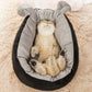 Bunny Ear Nest - Semi-Enclosed Plush Pet Bed