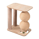 Vertical Cat Scratching Post Toy – Double Rope Ball Climbing Frame