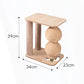 Vertical Cat Scratching Post Toy – Double Rope Ball Climbing Frame