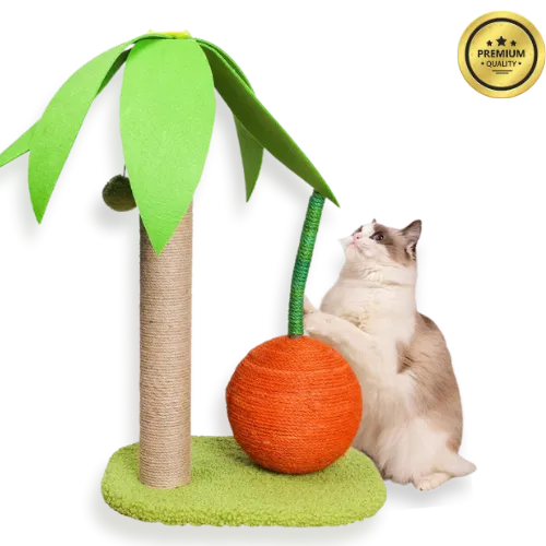 Sisal Coconut Tree Cat Toy – Scratching Post & Climbing Frame