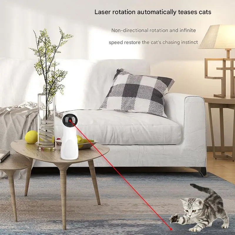Automatic Laser Cat Toy – LED Red Light Bear Design