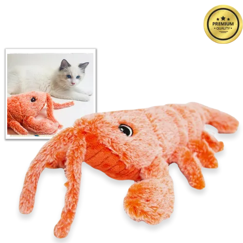 Electric Catnip Shrimp Cat Toy – Jumping Interactive Plush