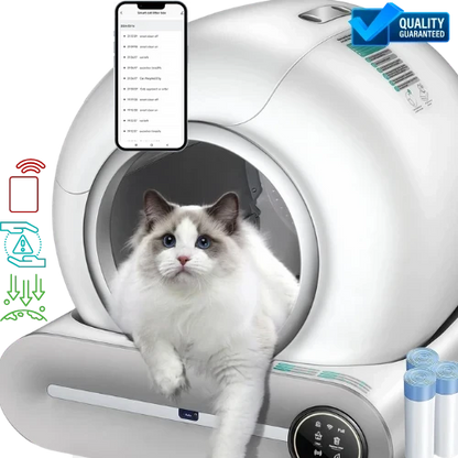 (2025) Smart Self-Cleaning Litter Box for Cats – Large 65L + 9L Robot with Deodorizer, Health Tracker & App Control