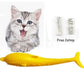Fin & Grin Dental Fish - Silicone Cat Toothbrush Toy