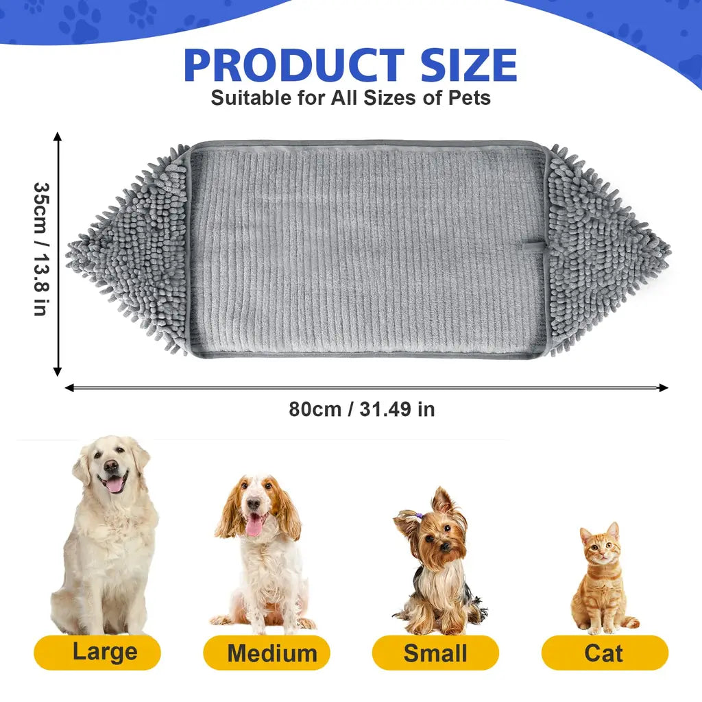 WOUSEDO Microfiber Dog Towels for Drying Dogs – Super Absorbent Quick Dry Pet Bath Towel