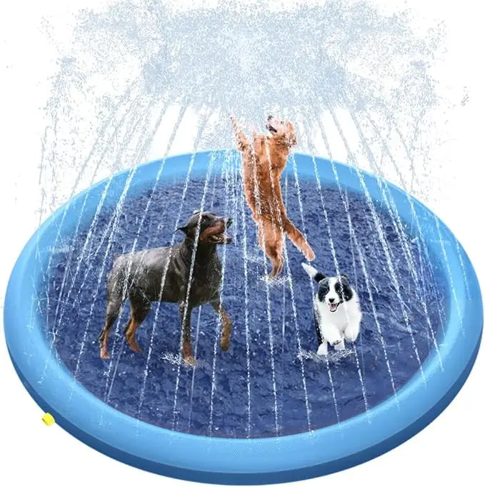 Pet Splash Mat – Non-Slip Water Sprinkler Pad for Dogs & Kids