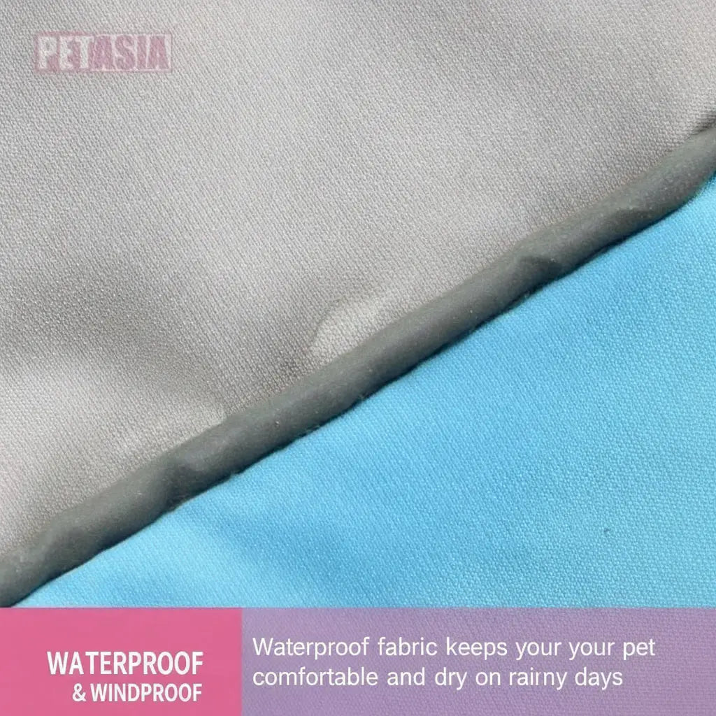 Arctic Glow Reflective Jacket - Plush Winter Dog Coat