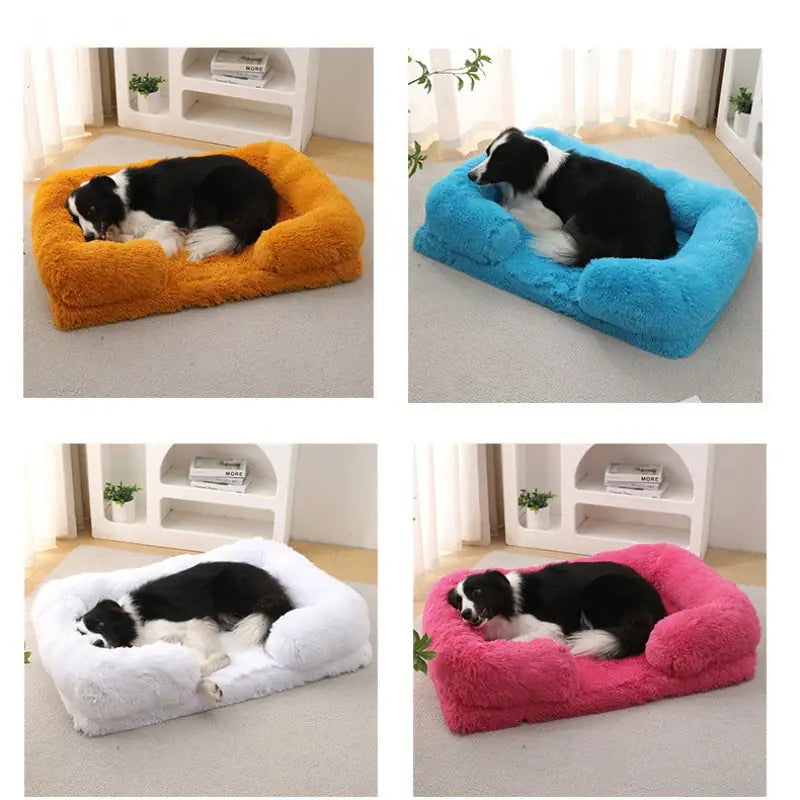 Plush Round Pet House – Winter Bed for Cats & Dogs