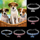 Crystal Elegance Pet Collar - Rhinestone Embellished Necklace