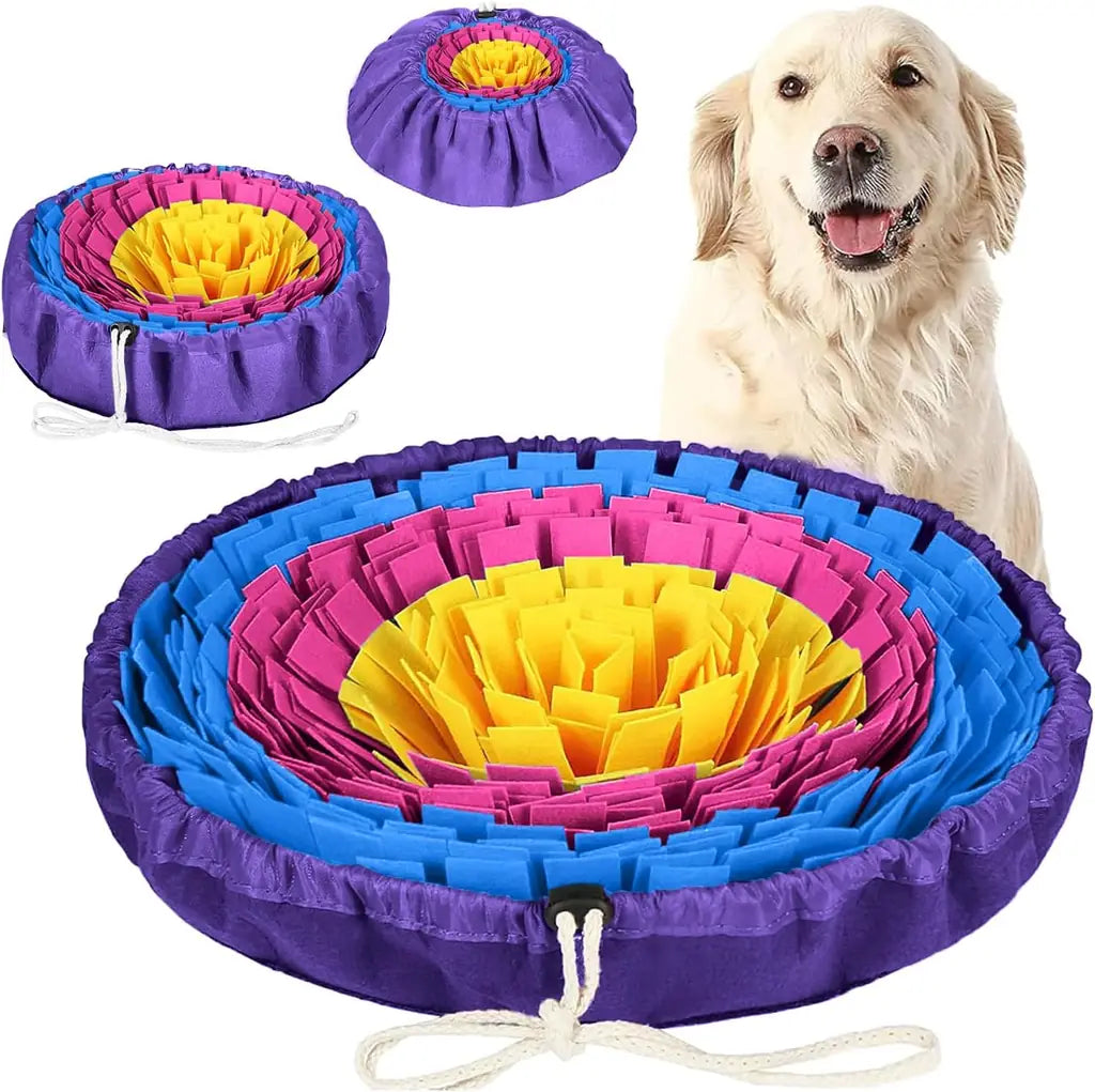 Adjustable Dog Snuffle Mat - Interactive Slow Feed Puzzle