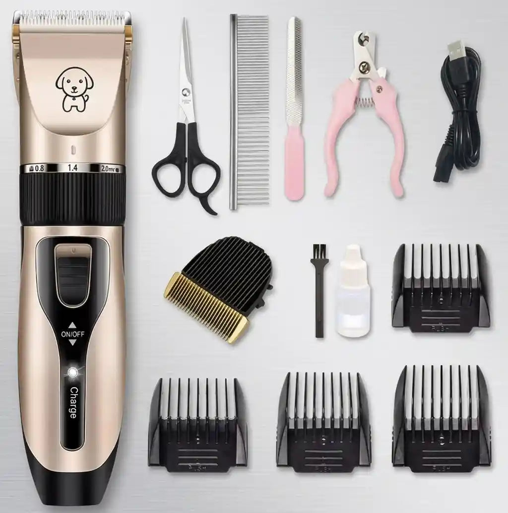 Low Noise Cordless Dog & Cat Grooming Clipper Kit | PawVortex