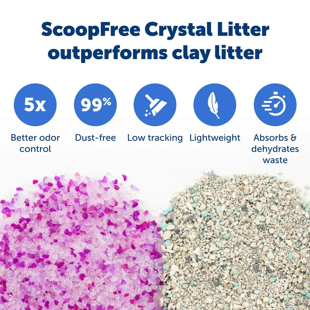PetSafe ScoopFree Crystal Disposable Cat Litter — No-Scoop Refill Trays
