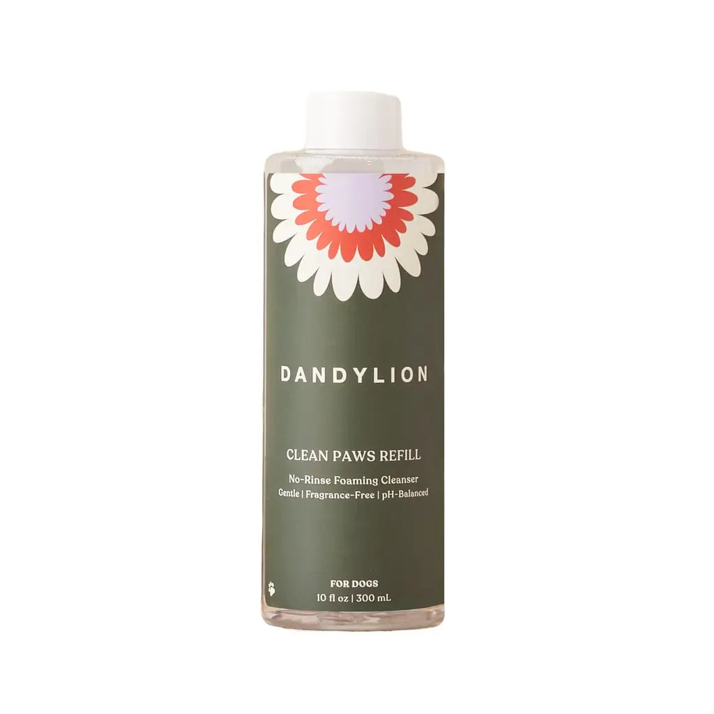 Dandylion No-Rinse Dog Paw Cleaner Fragrance-Free Foaming Spray