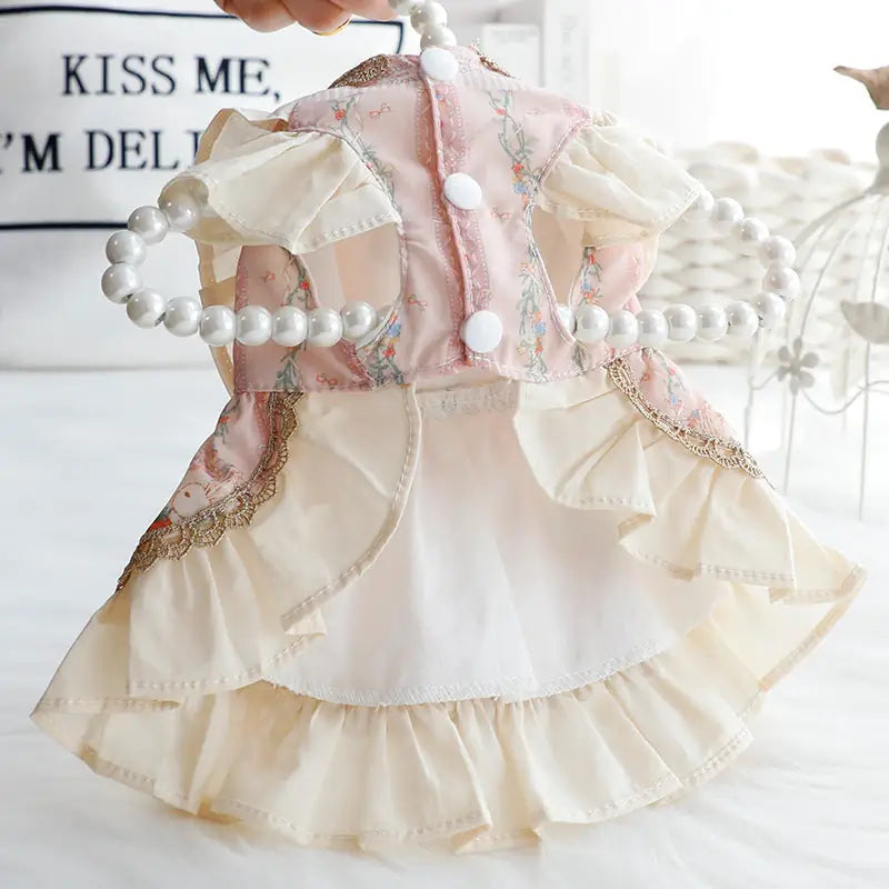 Golden Rabbit Princess Dress - Lolita Style Pet Tutu
