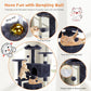 54-Inch Multi-Level Cat Tree with Condos & Sisal Posts