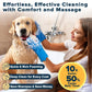 Bath Brush Finger Toothbrush for Dogs & Cats – Silicone Grooming Gloves Kit