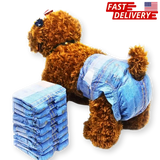 Disposable Dog Diapers for Female Dogs - Jeans Super Absorbent 24 Ct