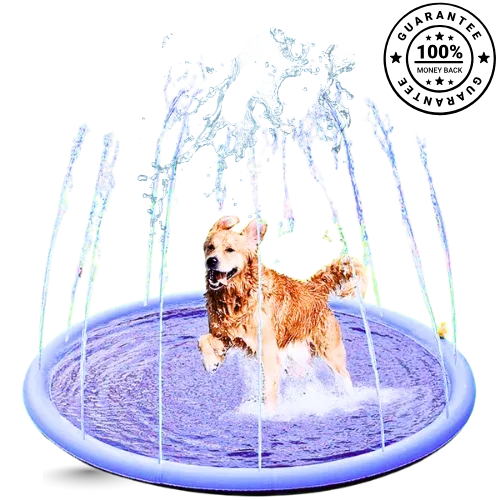 Pet Splash Mat – Non-Slip Water Sprinkler Pad for Dogs & Kids