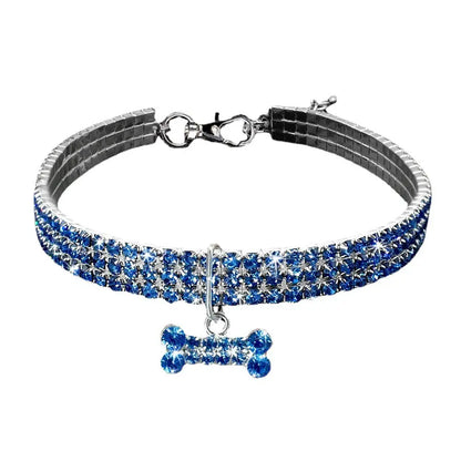 Crystal Elegance Pet Collar - Rhinestone Embellished Necklace