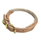 Soft Leather & Nylon Dog Collar – Adjustable for All Sizes