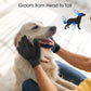 DELOMO Pet Hair Remover Glove – Five Finger Deshedding Grooming Glove for Dogs & Cats